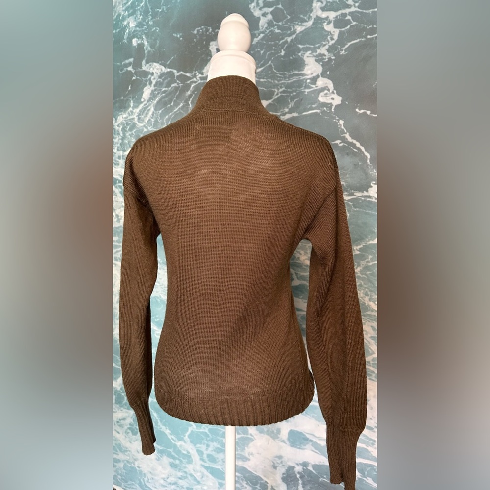 Brown button sweater - Picture 4 of 5